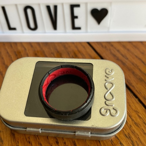 groove Other - NWOT Mens Silicon Groove Ring in Edge Black & Red size 11. RING for Badass Men